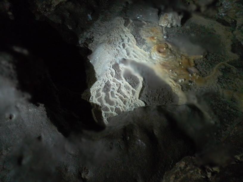 Chemical precipitates in cave